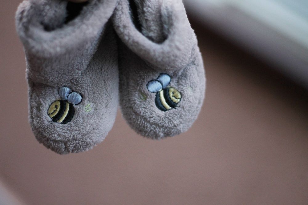Papucei ghetute cu blanite pentru bebelusi 0-4 luni
