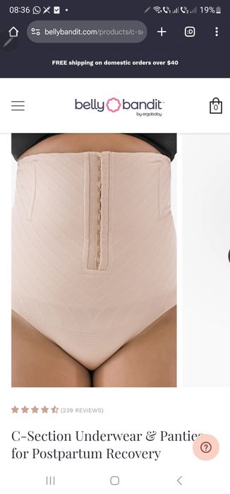 Centura cu chilot postnatala modelatoare Belly Bandit