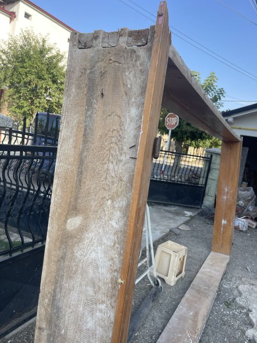 Rama cu sase usi glisanta din lemn masiv (brad)