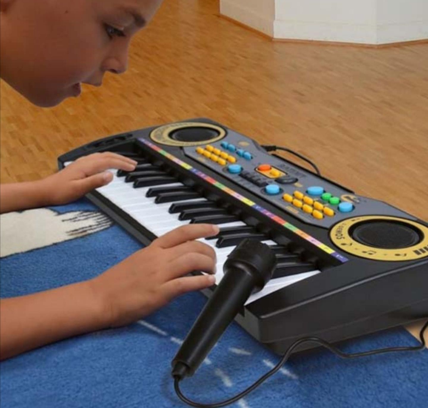 Детски синтезатор пиано йоника с микрофон Детски играчки