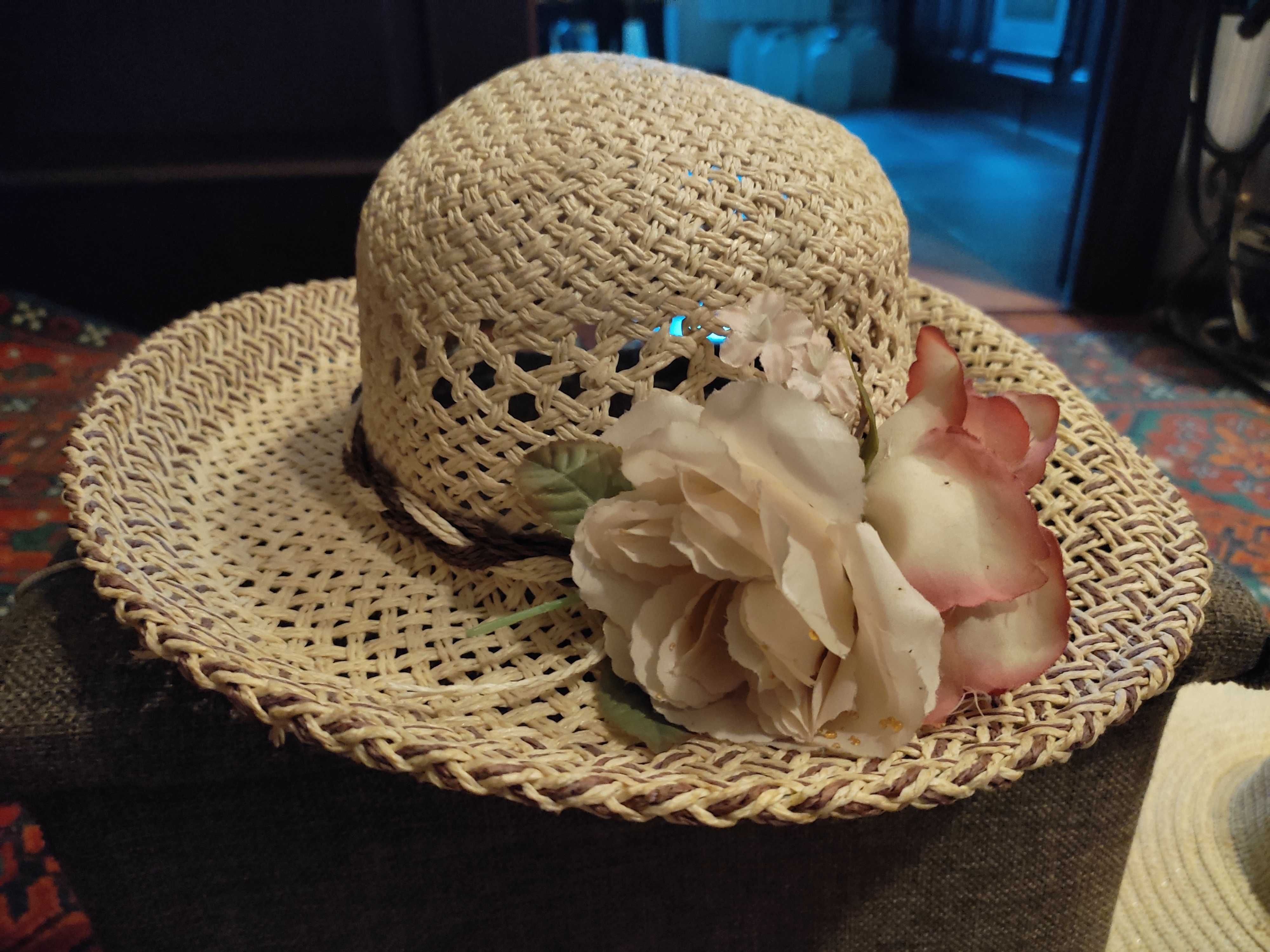 Шляпа женская головной убор цветок