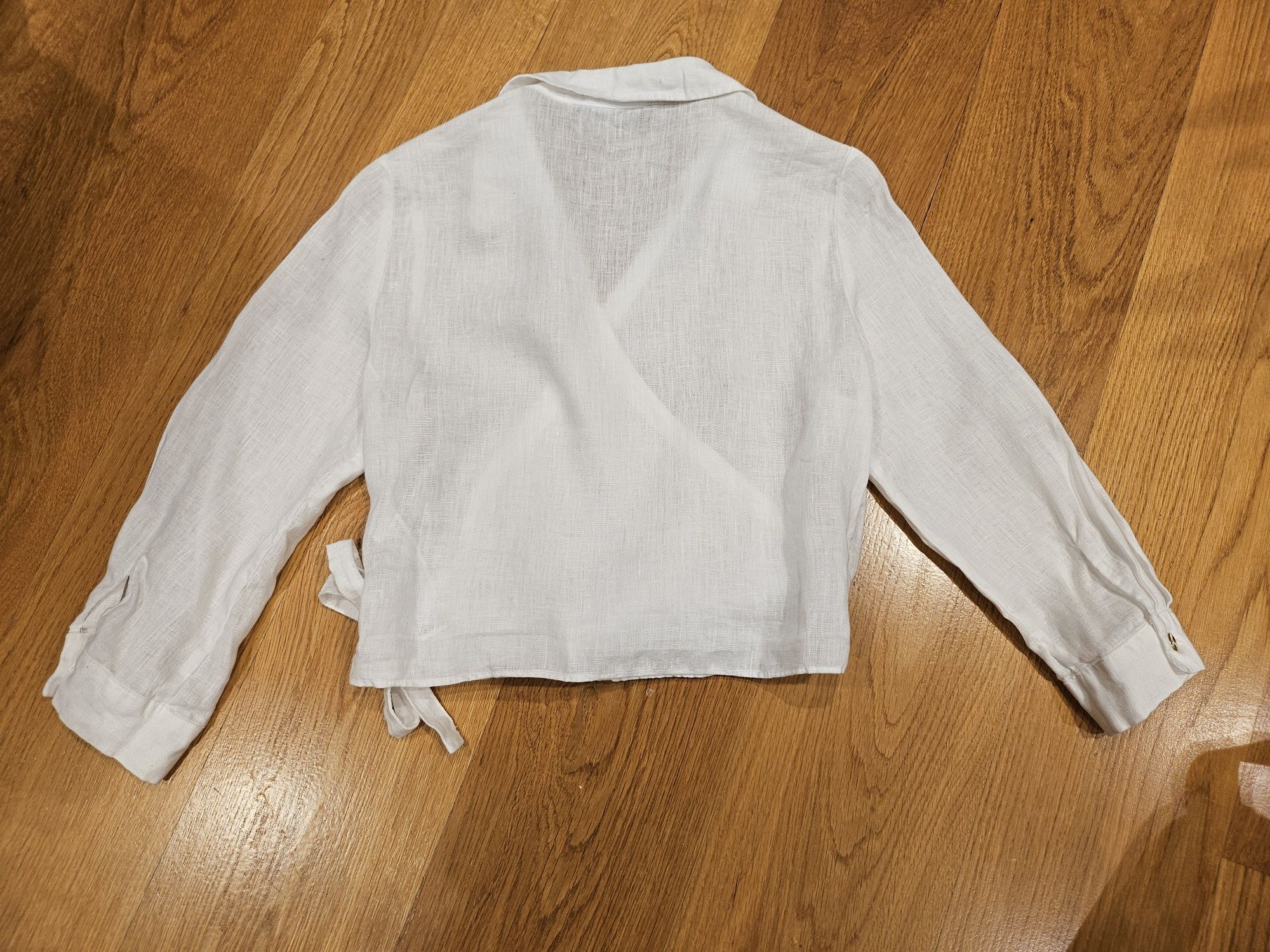 ZARA Linen лен риза S