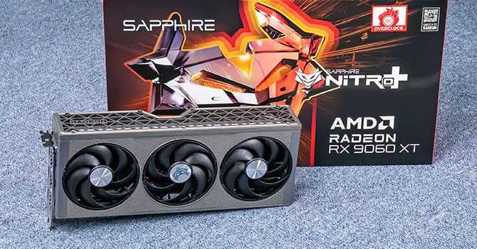 Radeon RX 9060 XT 16 GB Sapphire Nitro+