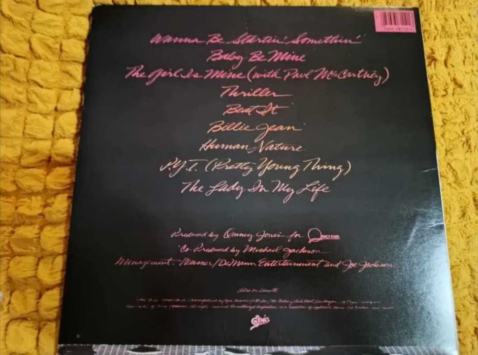 Disc vinil Michael Jackson-Thriller(1982) PrincepsQE38112USA 1st Press