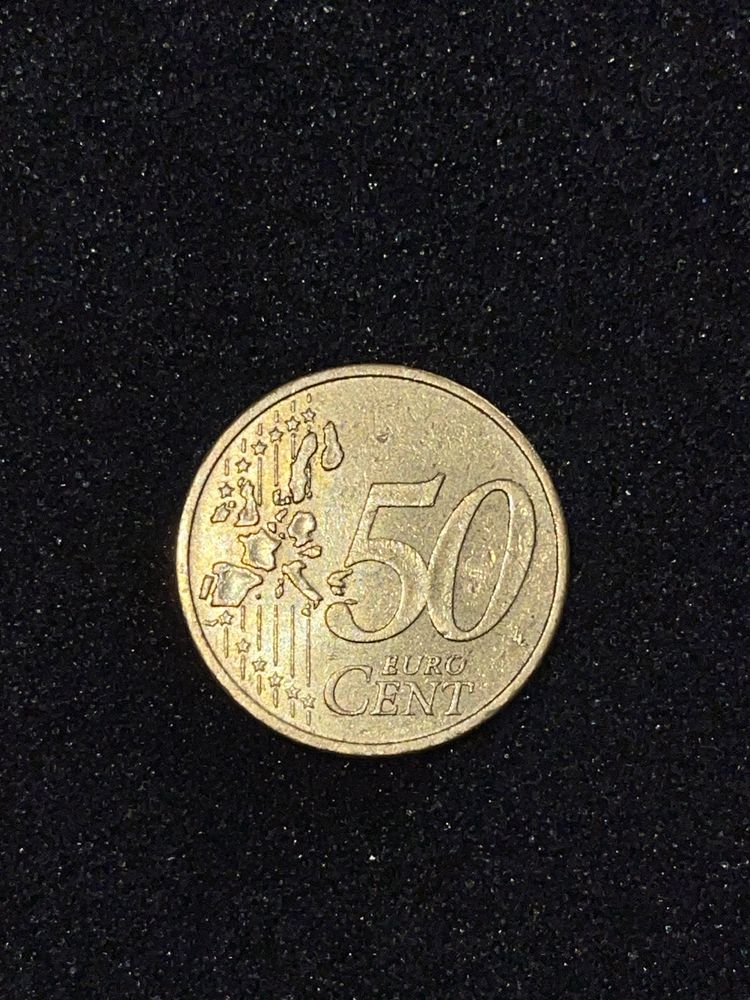 Monedă 50 euro cent 2002 (rară)