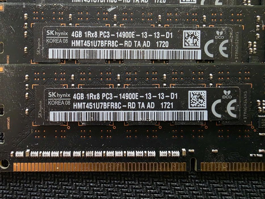 Memorie Server sau MAC de 4GB ddr3 1866 mhz Hynix și Micron