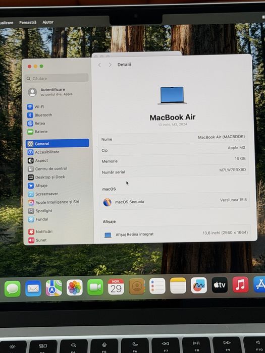Macbook air M3 Pret 3200 lei