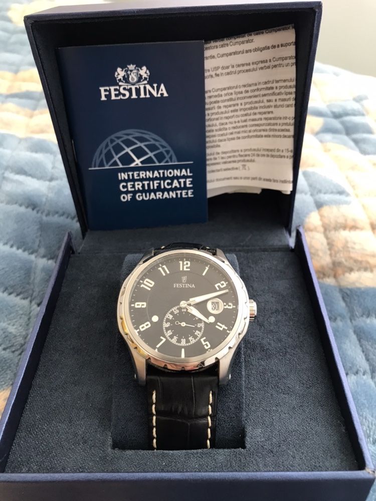 Vand ceas Festina F16486/4, negru,