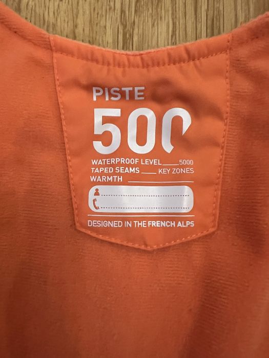 Salopeta ski Piste 500 Wedze orange 105-124cm (5-6 ani)