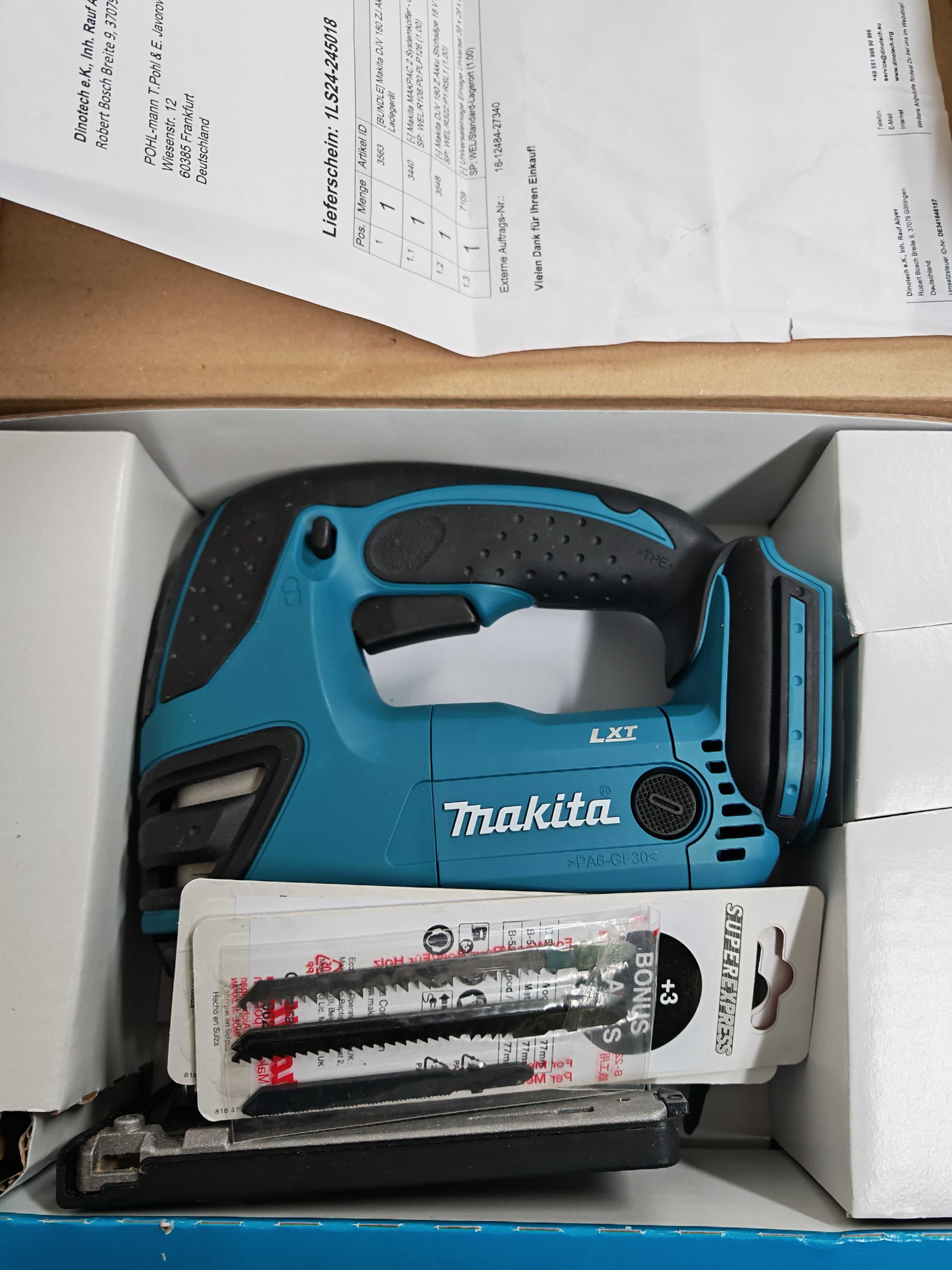 MAKITA DJV180ZX Трион + Батерия + Зарядно