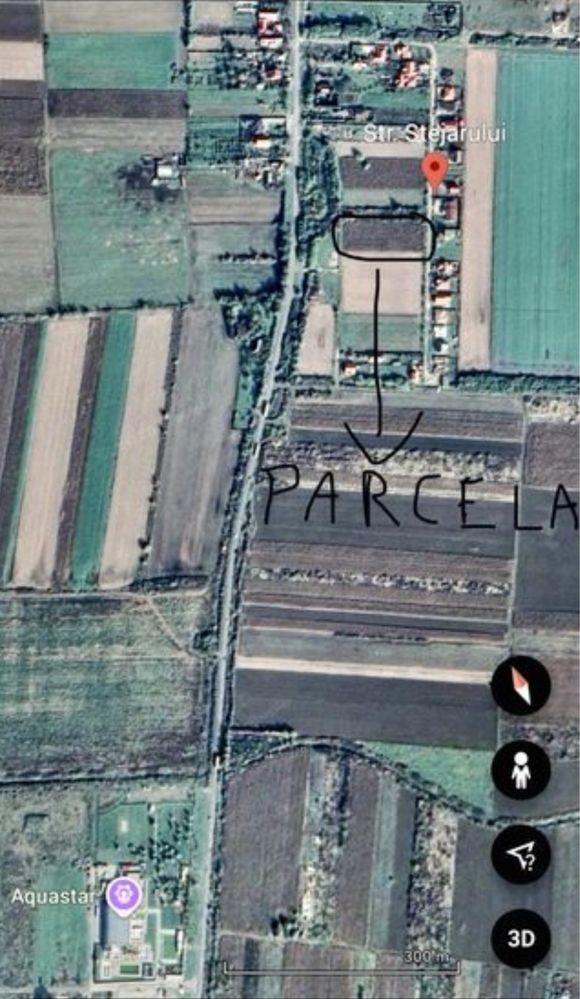 Vand Teren Intravilan 42 Arii zona Aquastar / Str.Stejarului