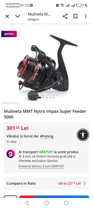 Vând sau schimb mulinete Nytro STARKX 5000