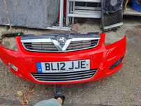 Bara fata spoiler Opel Zafira B Facelift cu culoare Rosie