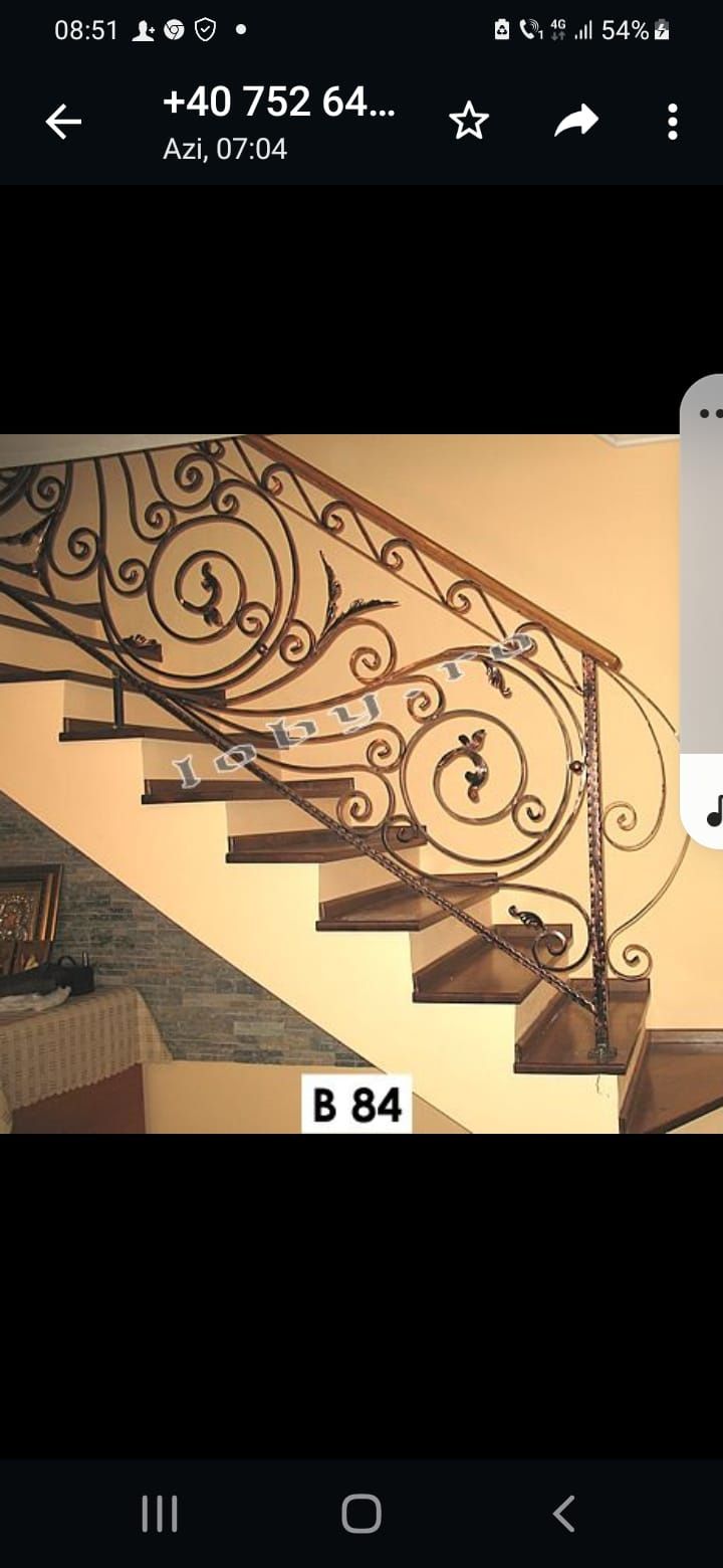 Balustrade balcoane scări din fier forjat