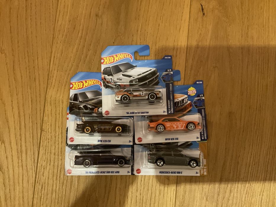 Hot Wheels 89 Mercedes  560 Sec Amg/ 500 E ,Bmw 635CSI Оrange Audi 84