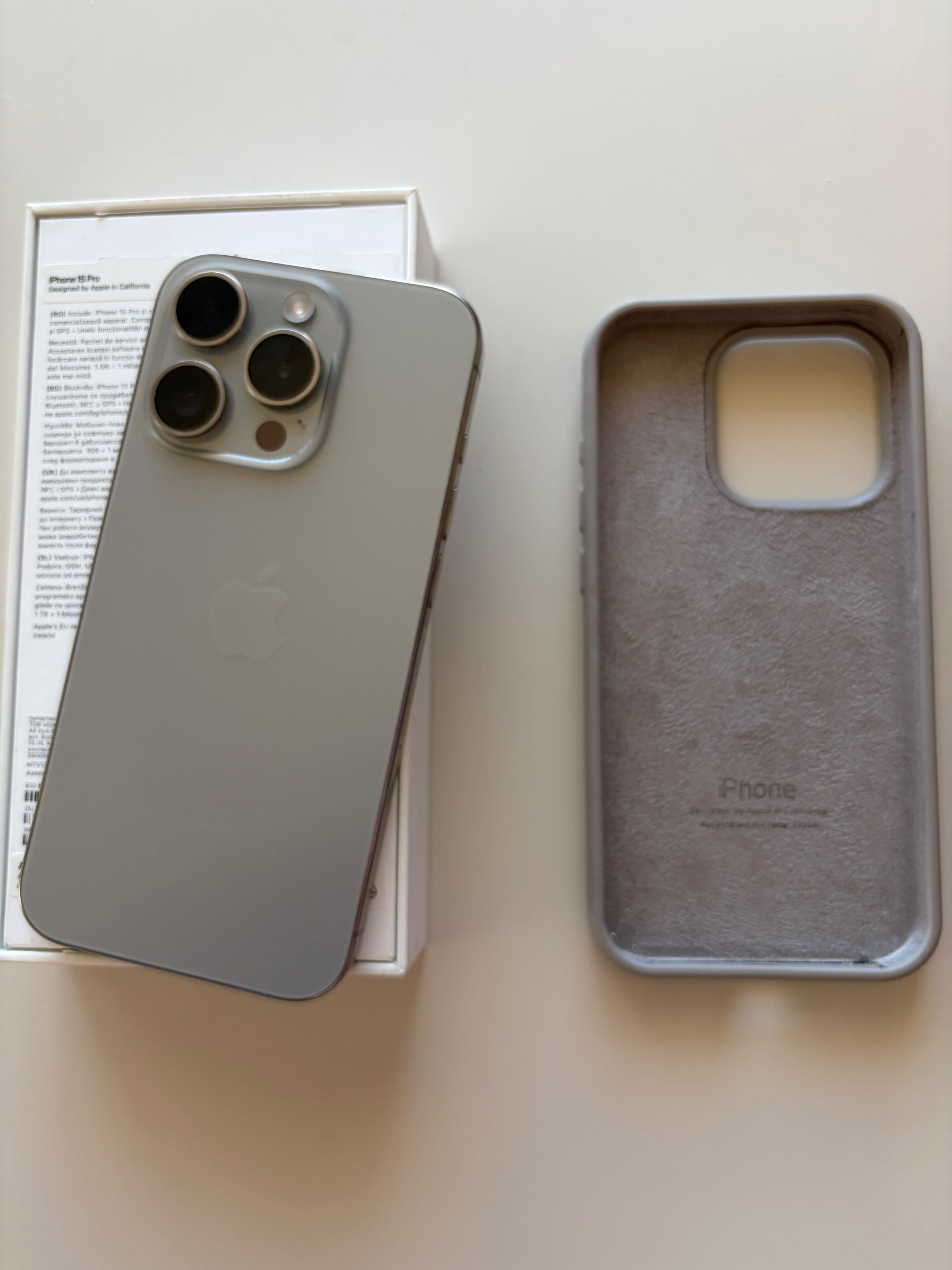 iPhone 15 Pro Titanium Grey 100% батерия