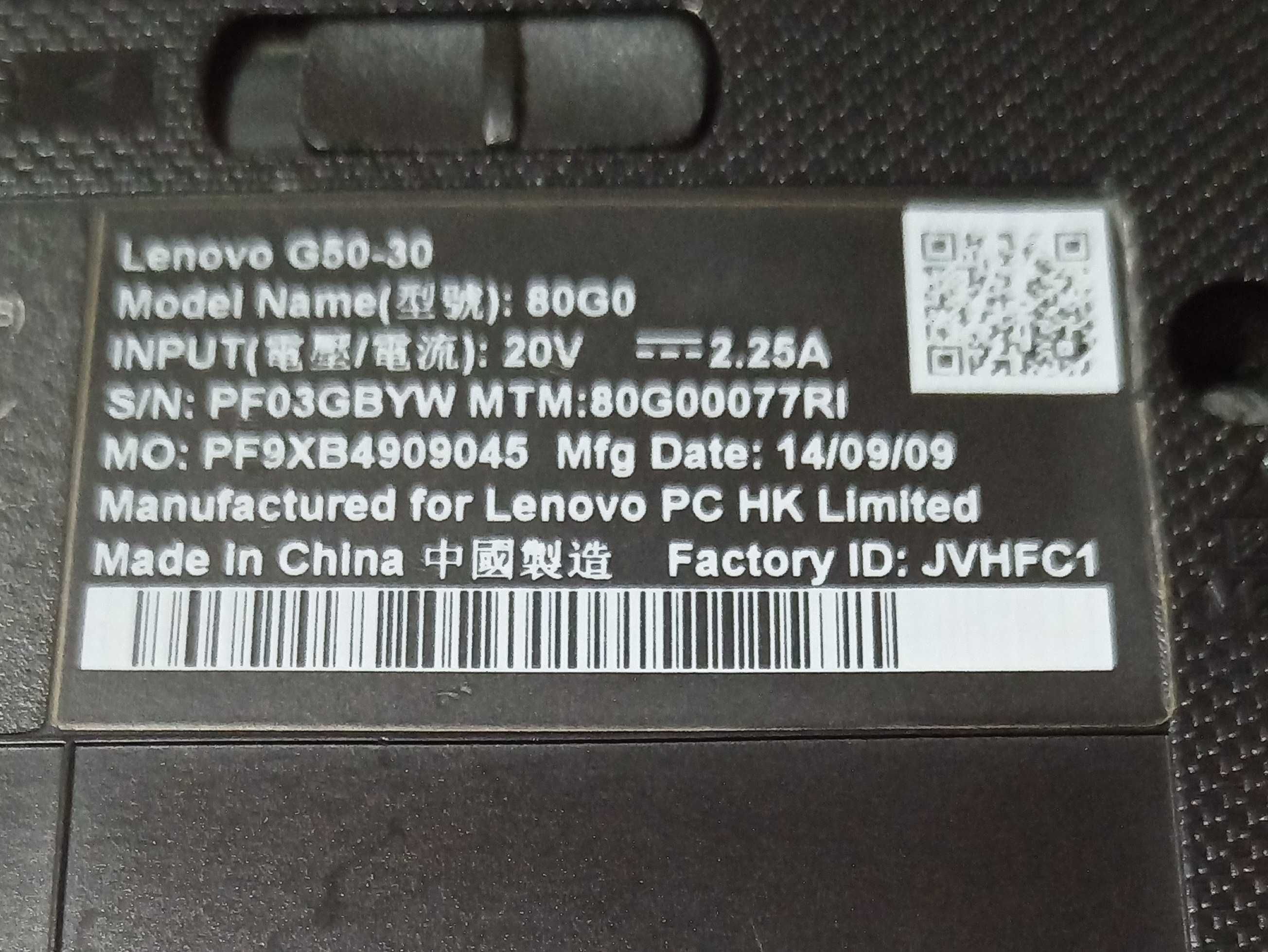 Laptop Lenovo G50-30