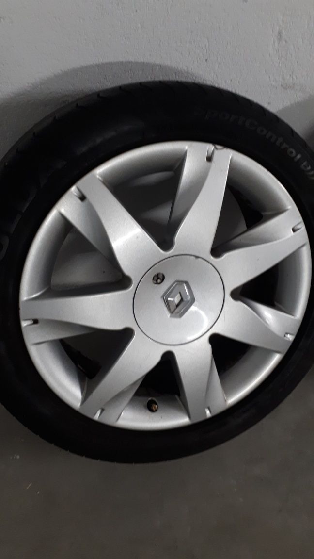 Jante Aliaj originale Renault 17" cu Anvelope  205/50/17