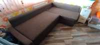 Разтегателен ъглов  диван с ракла от Икеа