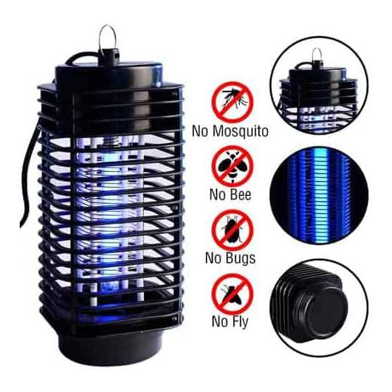 Lampa Anti Insecte cu Lumina UV pentru Interior Exterior Tantari Muste