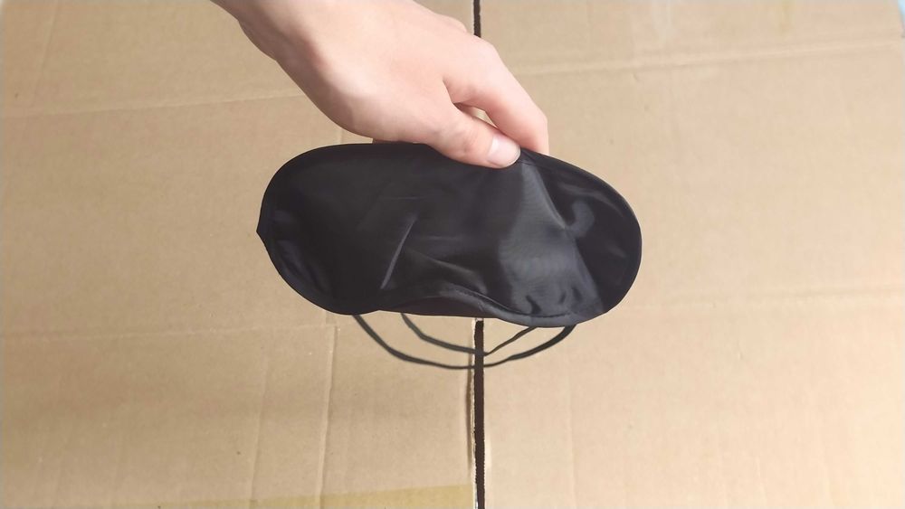 Маска для сна, черная, удобная