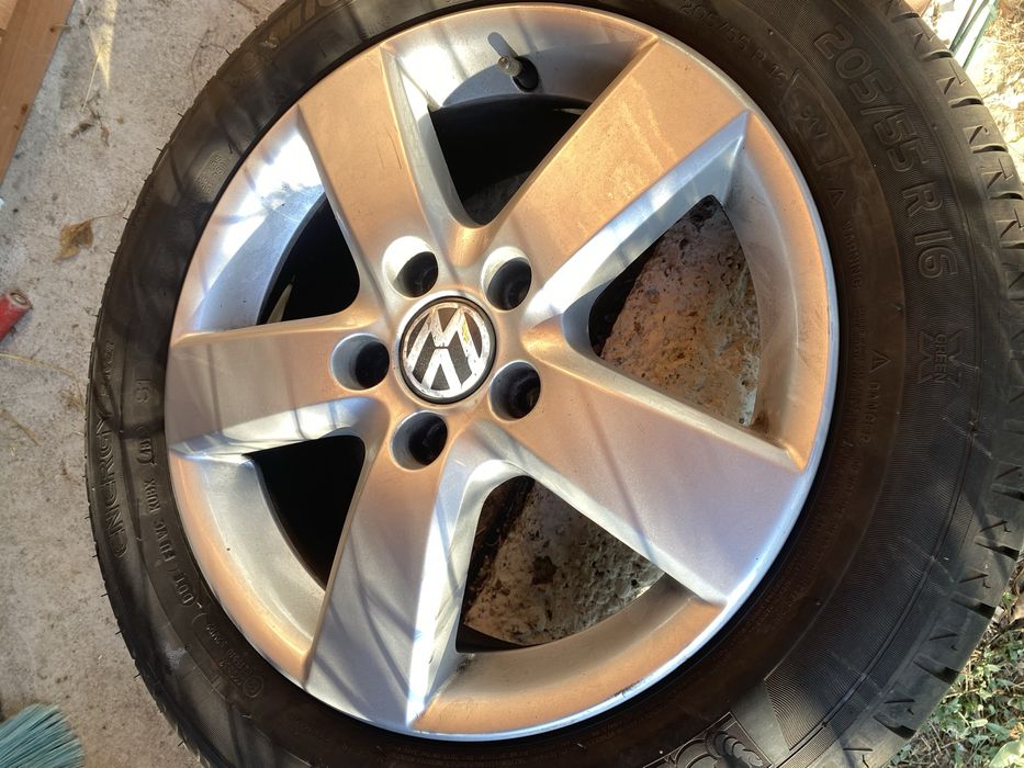 Jante Vw united R16 cu anvelope 205/55R16 Michelin