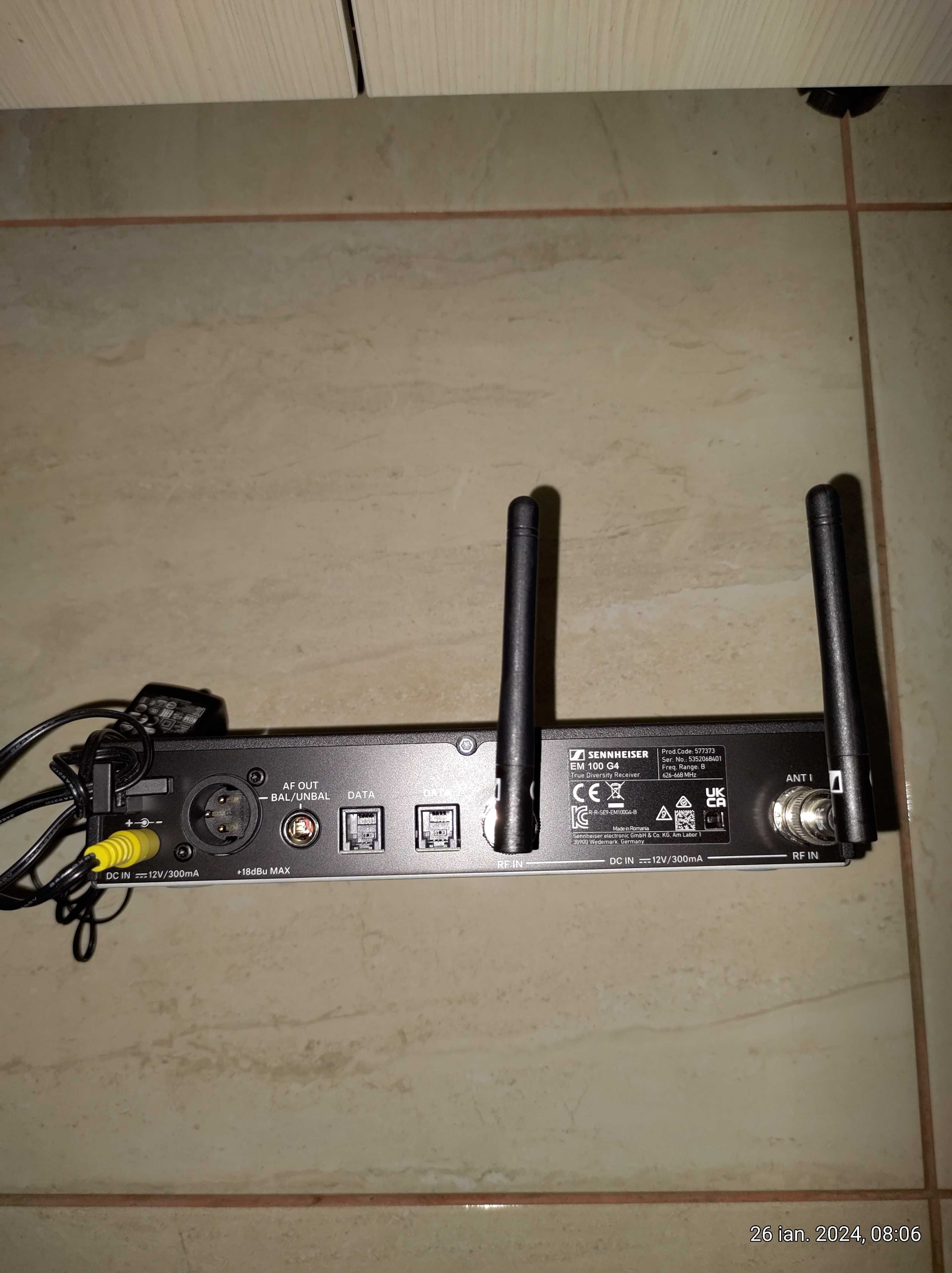 Microfon fără fir SENNHEISER EW 100 G4 845-S în garanție