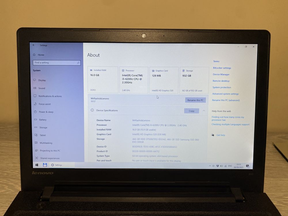 Lenovo Ideapad Laptop, Срочно сотилади!