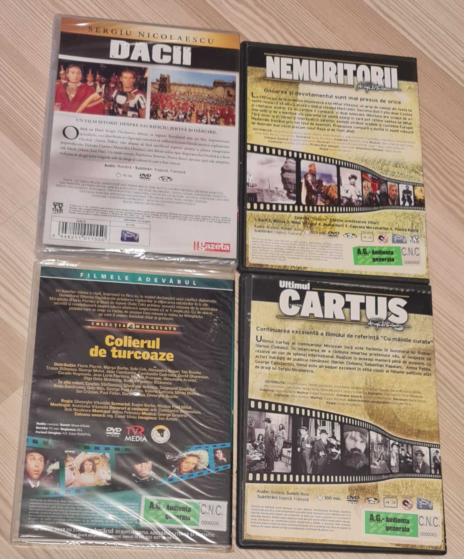 DVD Sergiu Nicolaescu,4 Filme Exceptionale,Dvd-uri cu licenta.