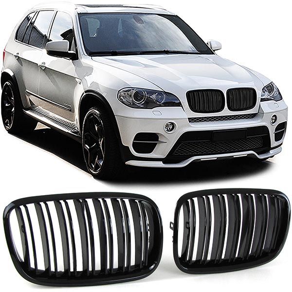 Grile M BMW X5 E70 X6 E71 (2007-2014) Negru Lucios