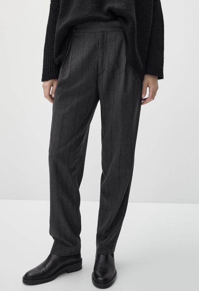 Pantaloni Massimo Dutti, gri