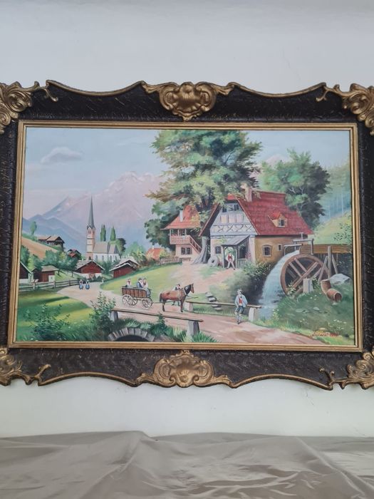 Tablou picat în ulei