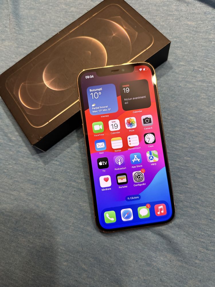 IPHONE 12 PRO 256gb gold ireprosabil full box