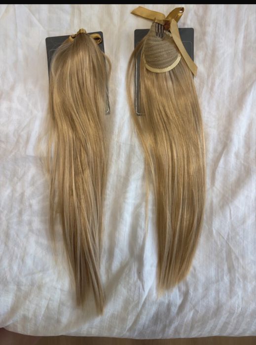 Mese par blond cu clips