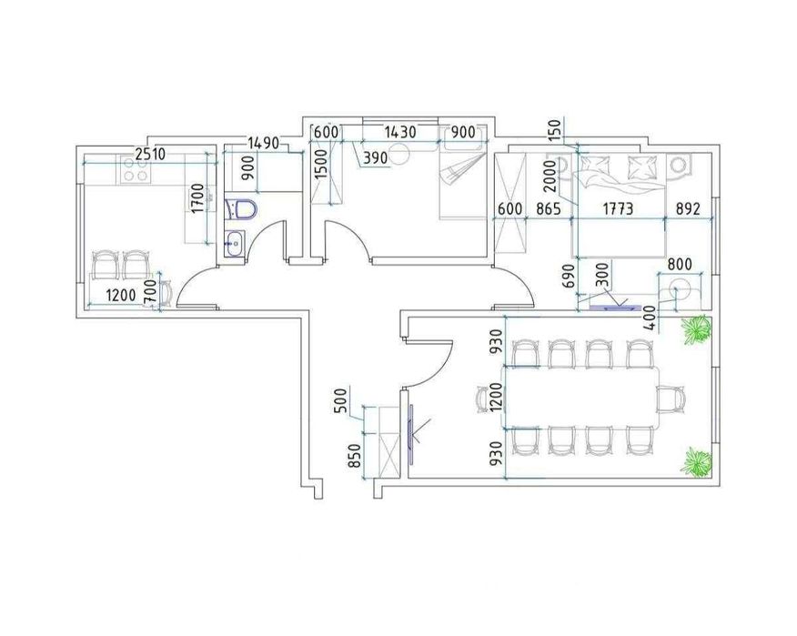 3 комнатная квартира ЖК Compass