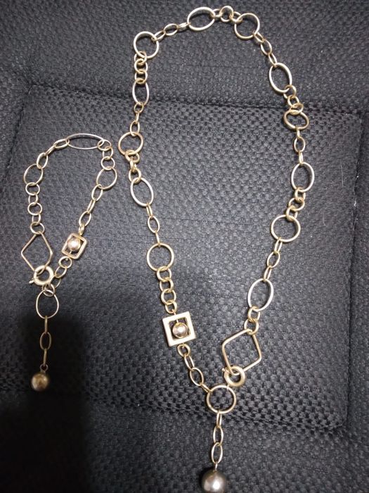 Vand set de aur cu lantic și brățară