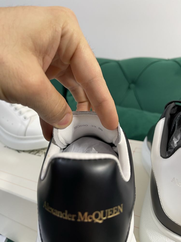 Adidasi Alexander McQueen piele naturala 100% Full Box colectie noua