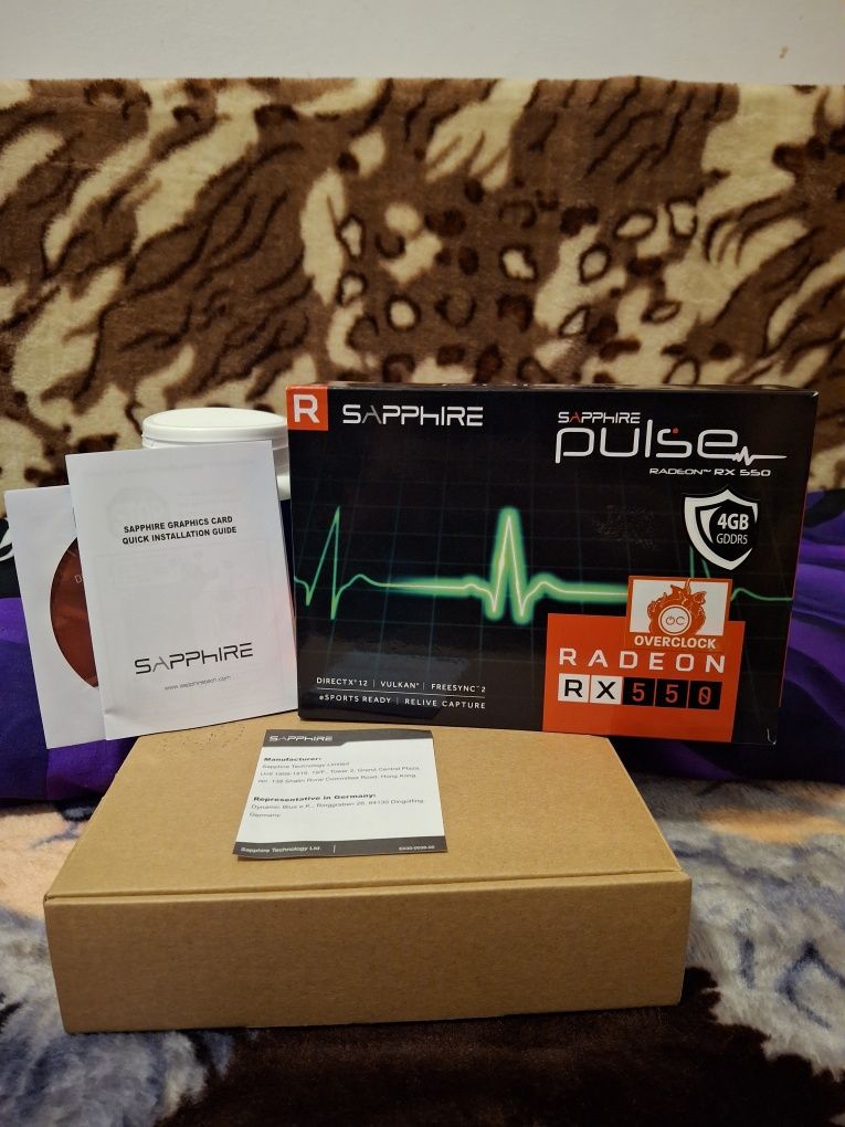 Placa video Sapphire Pulse Radeon RX 550 4GB