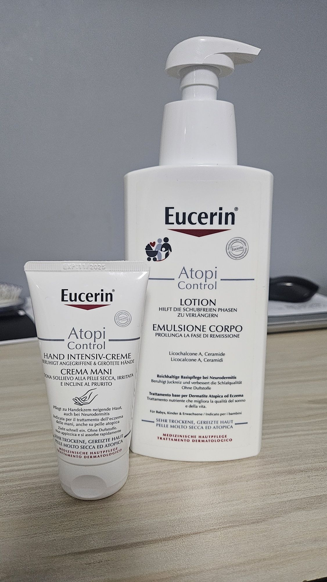 Eucerin Atopi Control за суха кожа- лосион за ръце и тяло + крем за