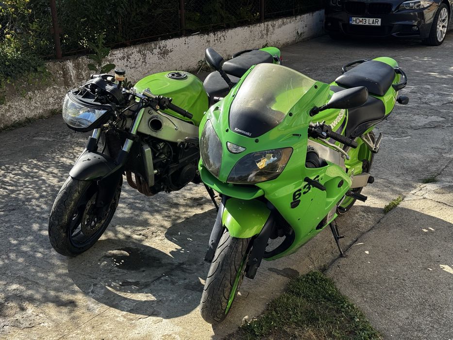 2 Kawasaki Ninja ZX-6R ~ 110 Cp ~ 600 cmc ~ An 2000 ~ Pachet