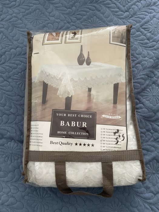 скатерть велюровая с кружевом