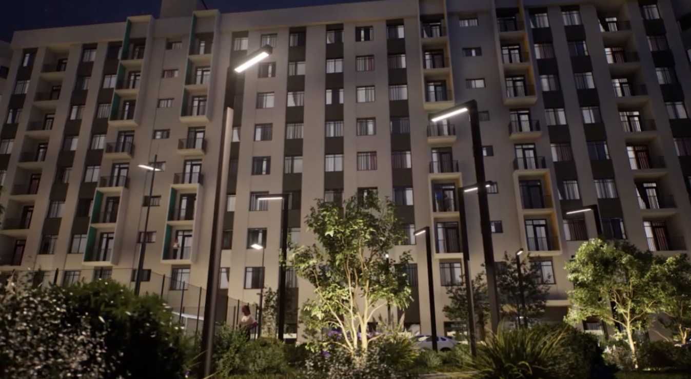 ЖК Fayzli hayot. 2-комнатная, 61 м². г. Ташкент, ТРЦ "Компас"