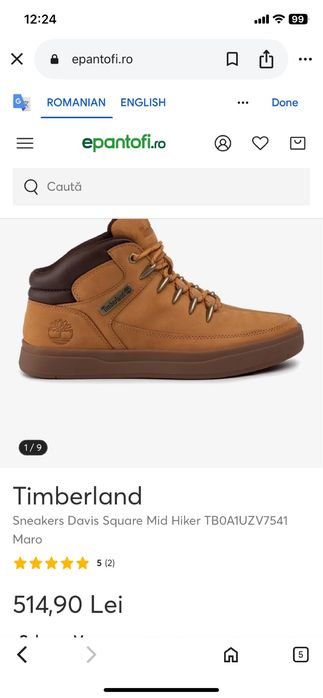 Ghete Timberland Sneakers Davis Square Mid Hiker marimea 47.5