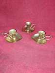 set 3 sfesnice bronz