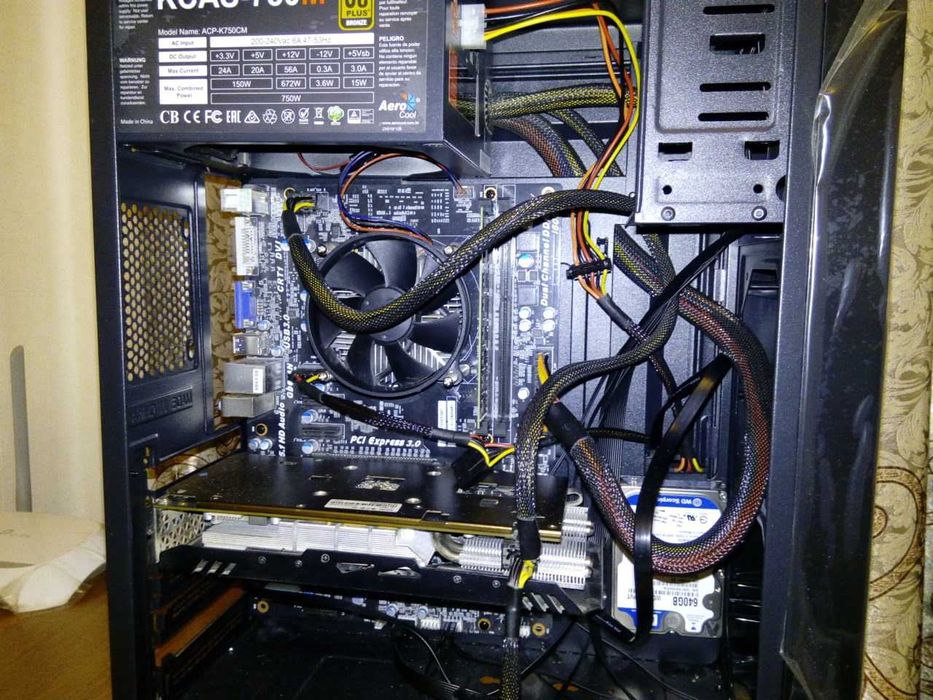 компьютер Core i3) / 8Gb /RX 580 8Gb/ Case 750w/ HDD 640Gb