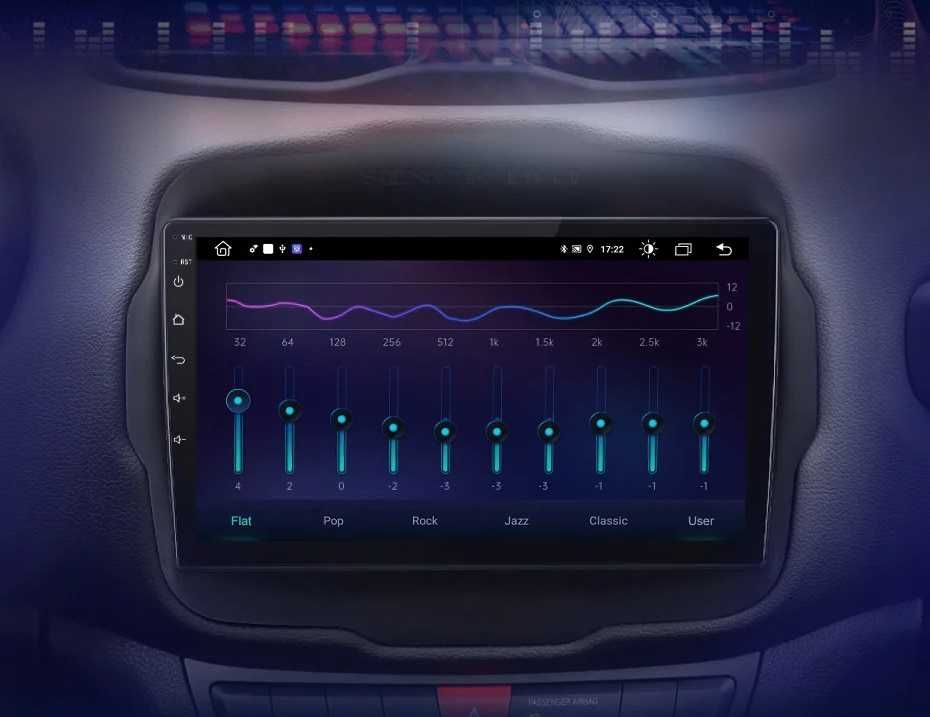 Navigatie Android Dedicata, 9 Inch, Jeep Renegade (2016-2020), Carplay