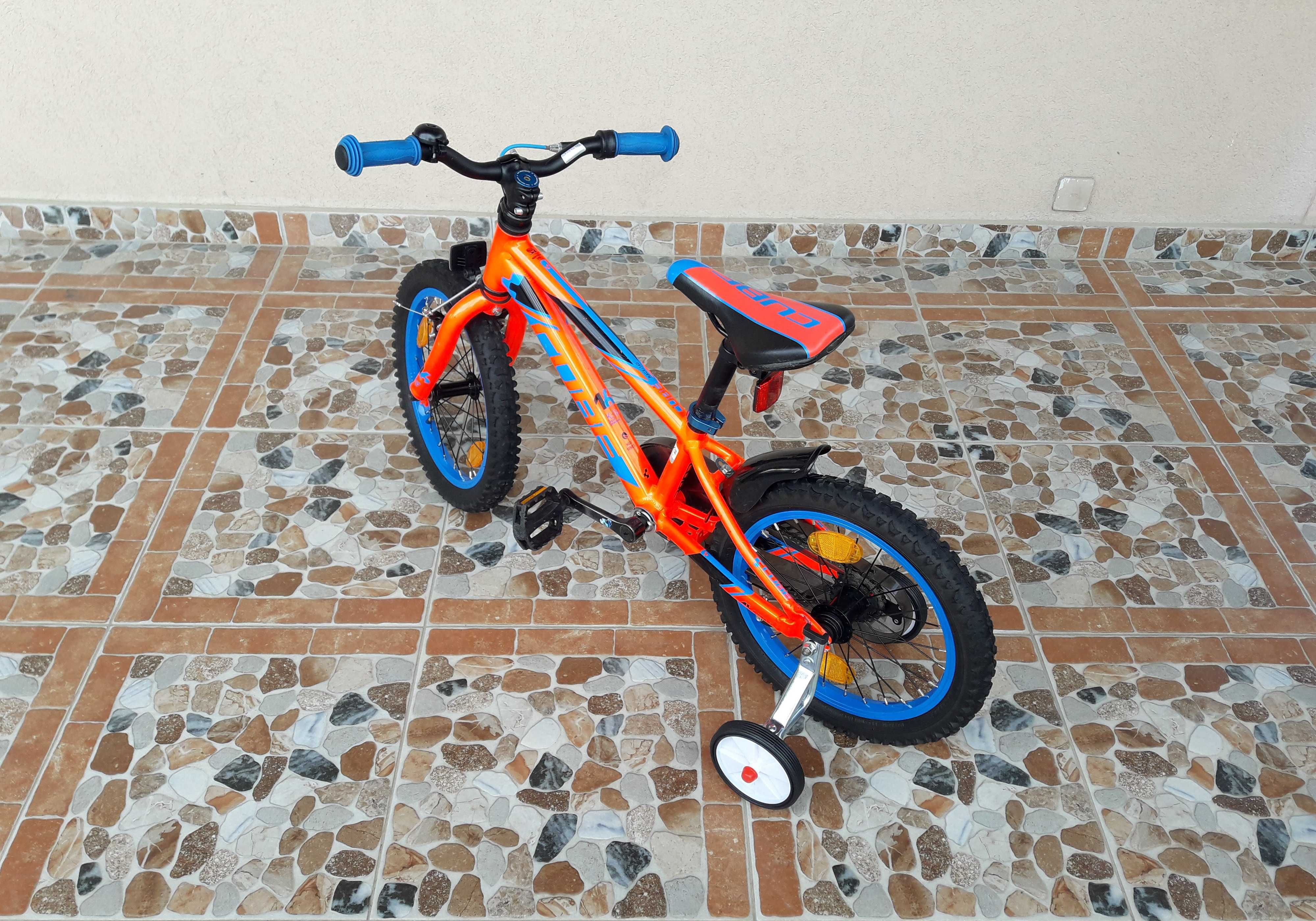 Bicicletă pentru copii 16’ Cube Race KID 160 MTB, ALUMINIU – roșu
