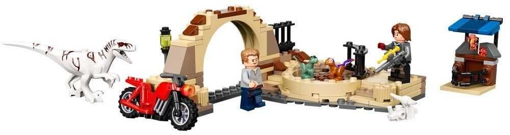 НОВО LEGO Jurassic World - Атросираптор преследване с мотоциклет 76945