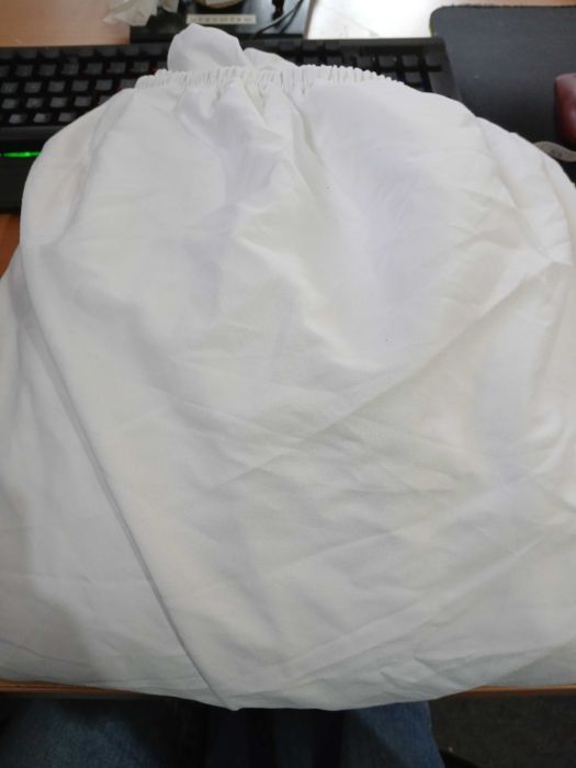 Cearsaf Utopia Bedding, 160 x 200 x 35 cm, microfibra, alb