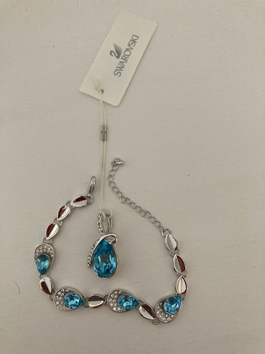 Комплект бижута с камъни Swarovski